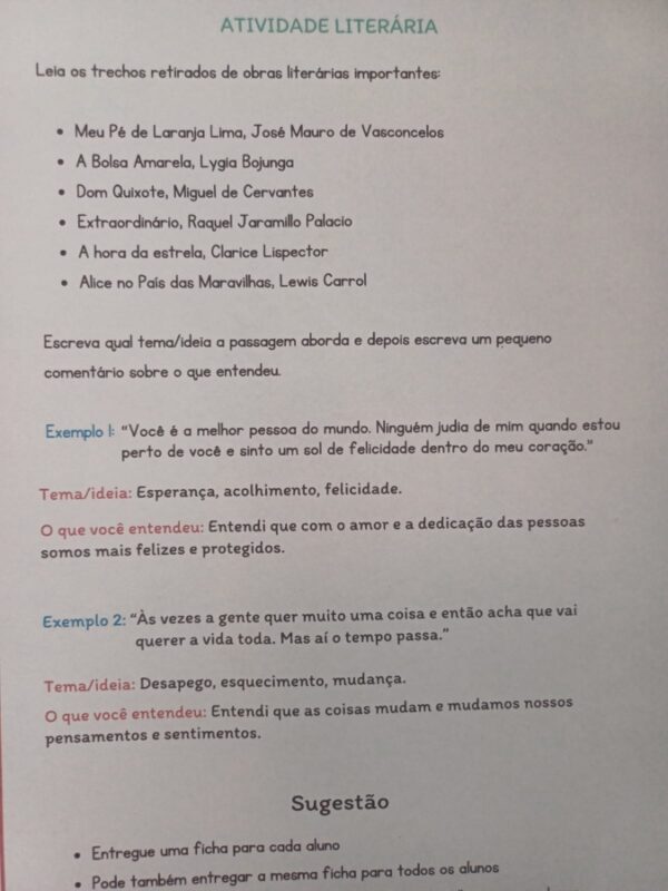 Atividade Literária - Imagem 2